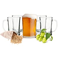 Sendez - Juego de 6 Vasos de Cerveza (0-5 L- con asa)